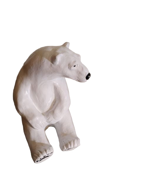 Ceramic Polar Bear Sitting
