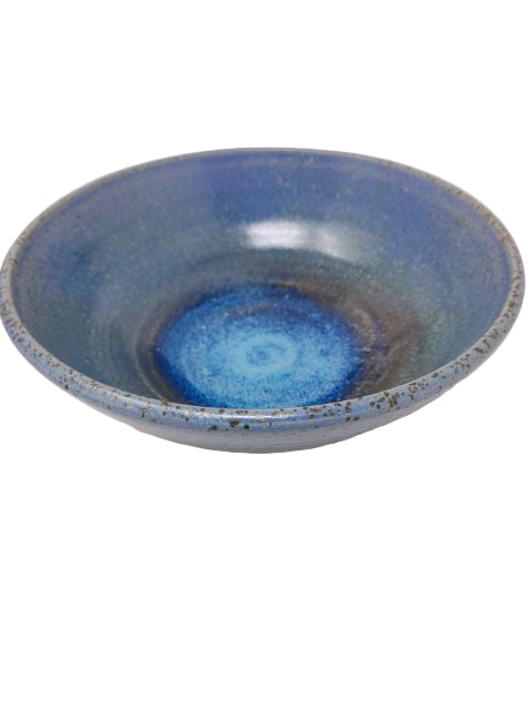 Blue and Mauve Speckled Bowl