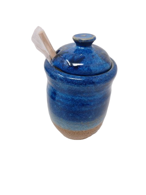 Honey Pot  - Blue w Speckle