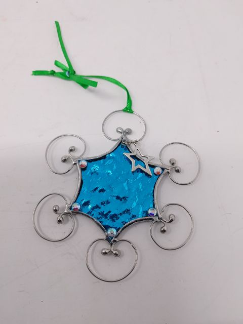 Snowflake - Turquoise with Star