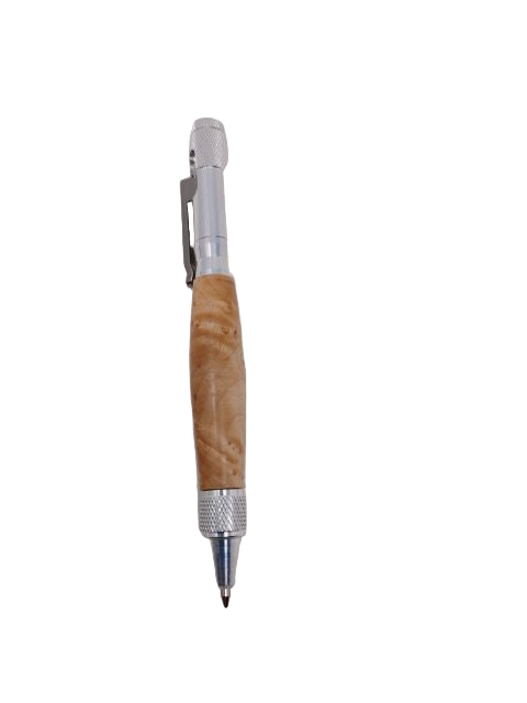 Bolt Action Birch Burl Pen