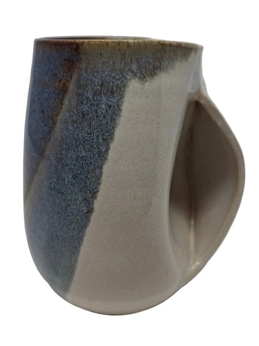 Blue and White Hug Mug