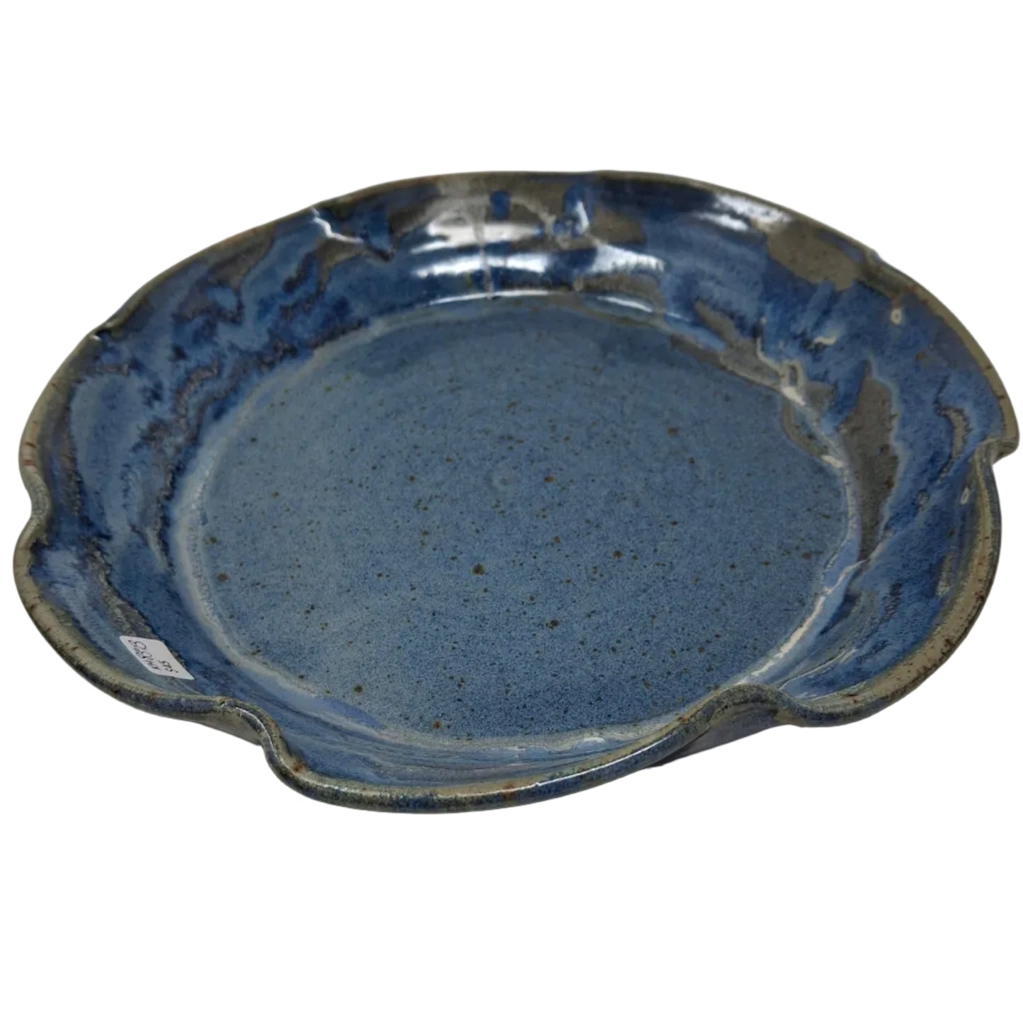 Blue on blue pie plate