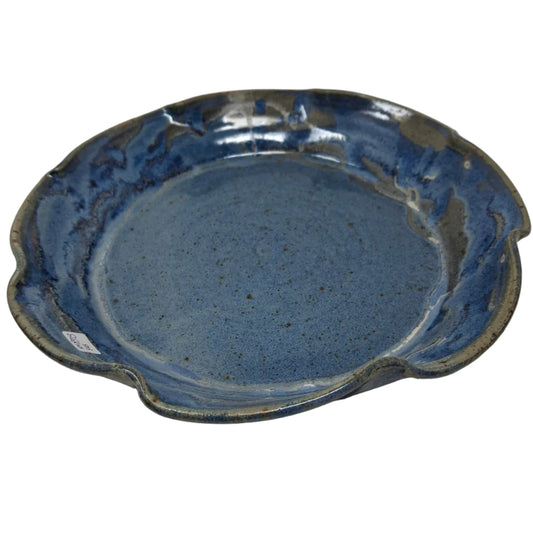 Blue on blue pie plate