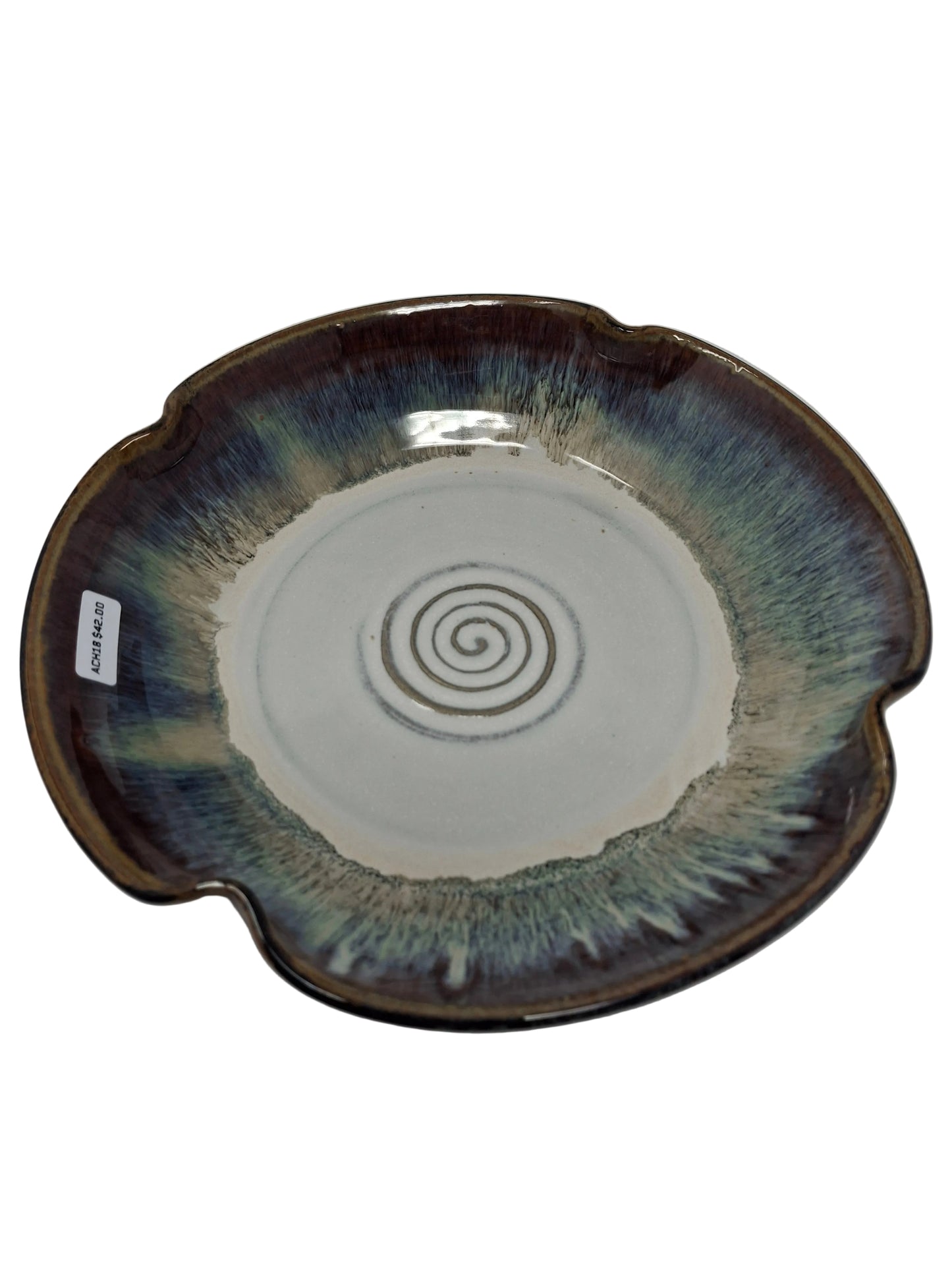 2.5lb flat bowl - Cr/Tem