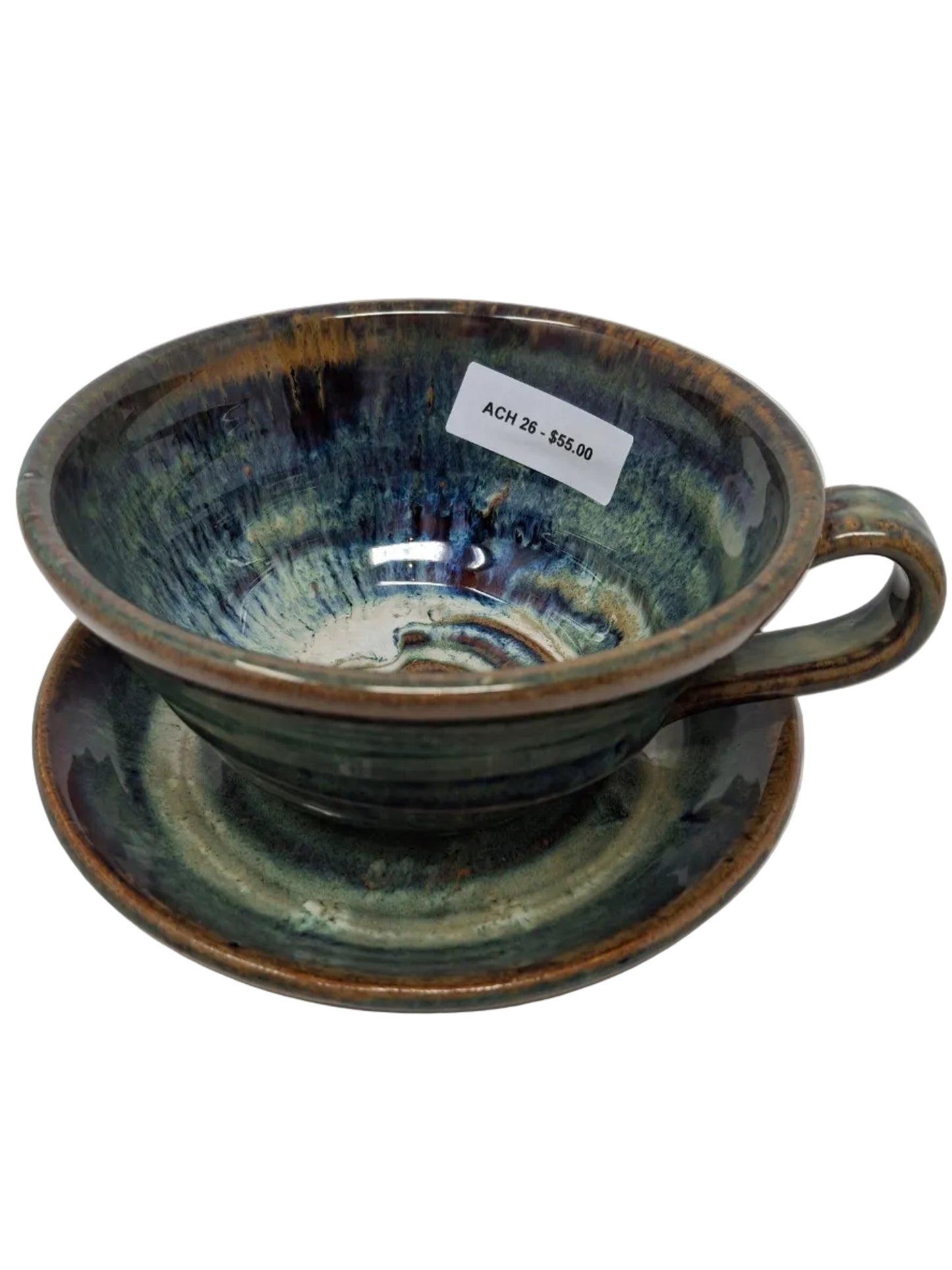 Soup Cup with Plate - Cr/Tem WD *2 Pc Set*