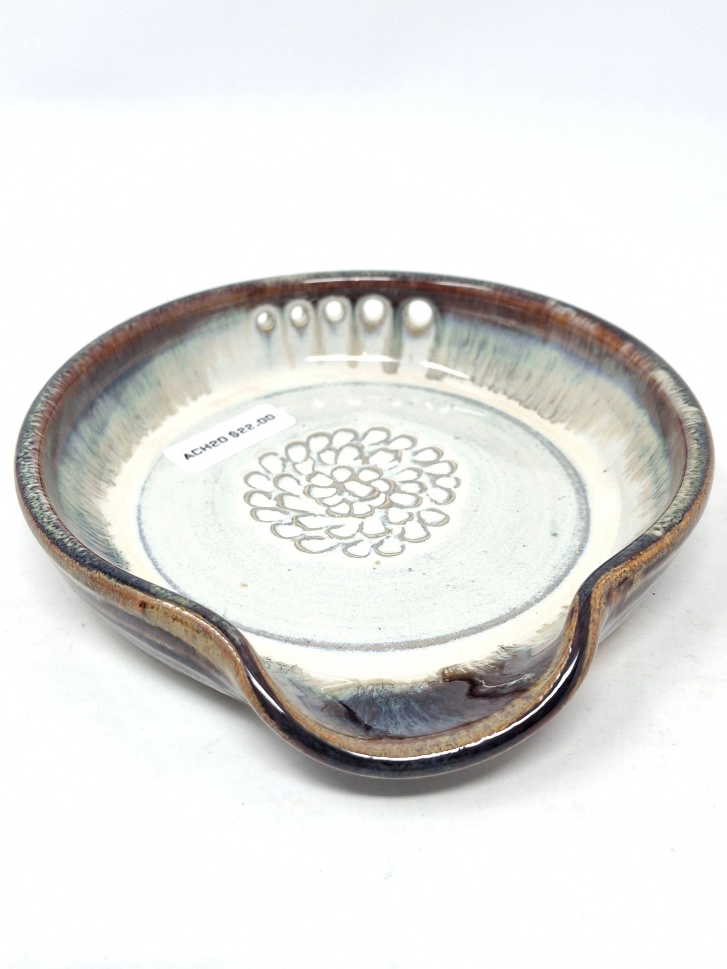 Spoon Rest/Herb Stripper/Garlic Grater - Cr/Tem
