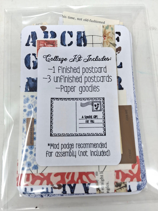 Postcard - Collage Art Kit