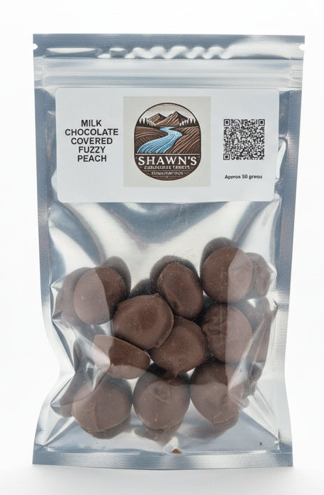 Milk Chocolate Covered Fuzzy Peaches