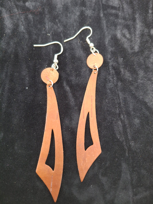 Earrings - Birch Bark Feathers