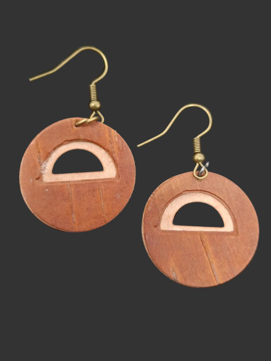 Earrings - Birch Bark with Cutout