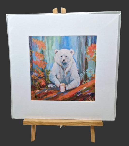 Wildlife Cafe - 8"x 8" matted print