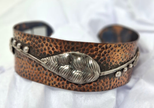 Bracelet - copper and sterling silver