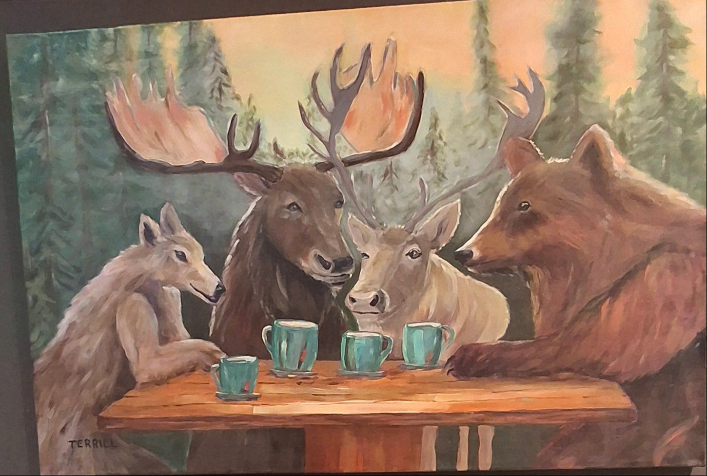 "The Gathering Place" Acrylic on Canvas 36" x 24"