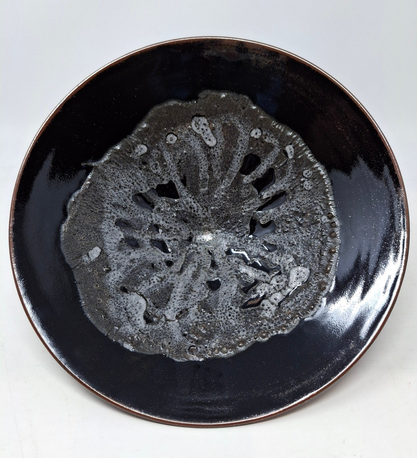 Medium brown bowl with textured interior