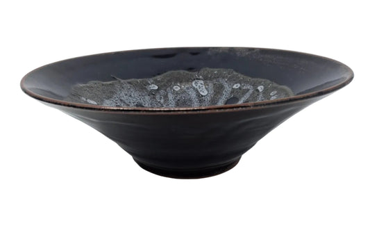 Medium brown bowl with textured interior