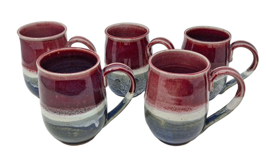 Coffee Mug -red/blue/white