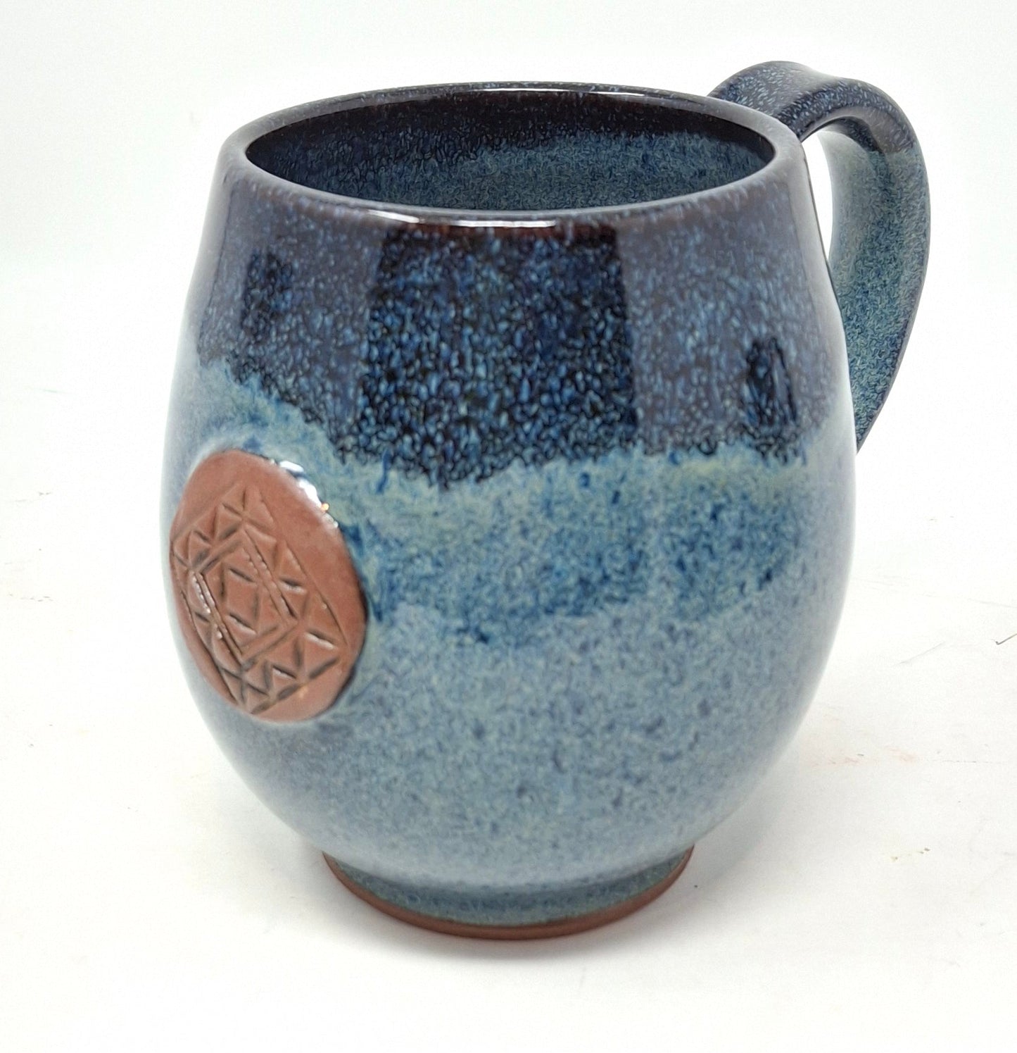 Dark Blue Latte Mug with Springs