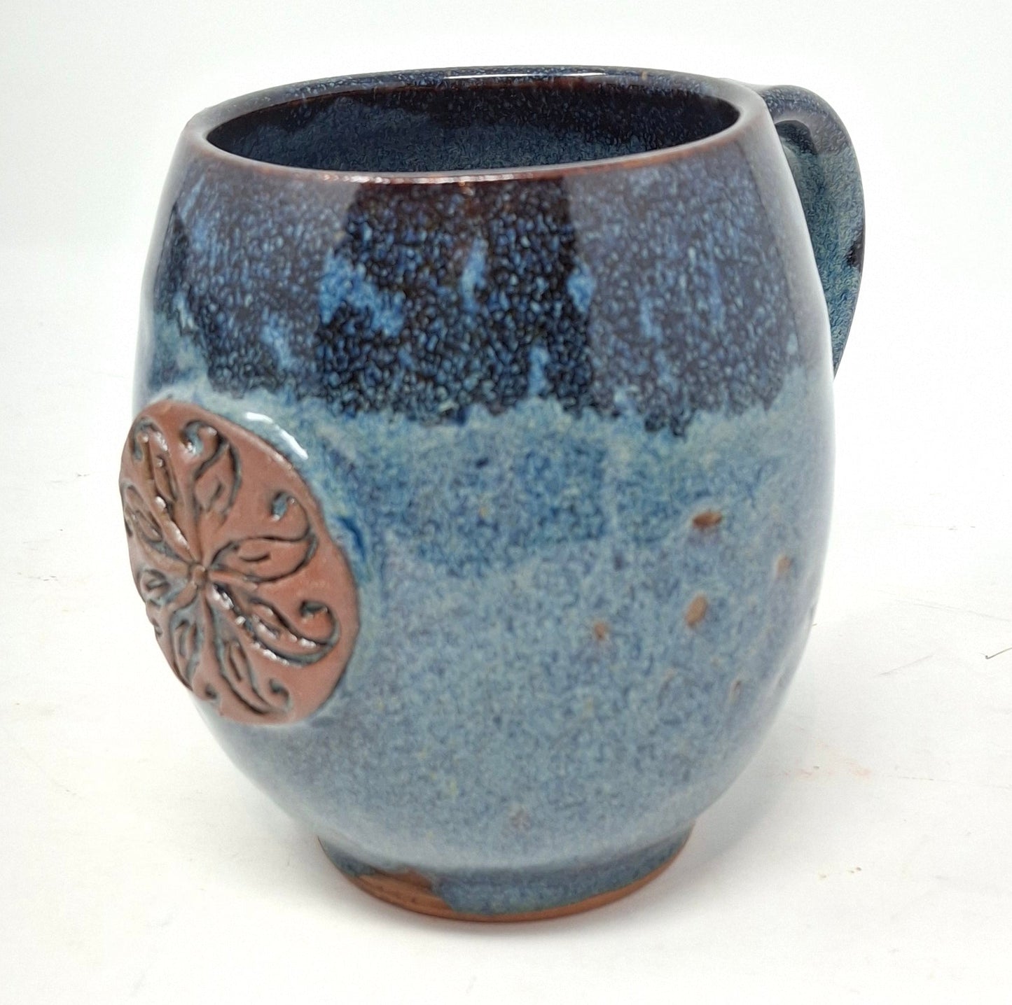 Dark Blue Latte Mug with Springs
