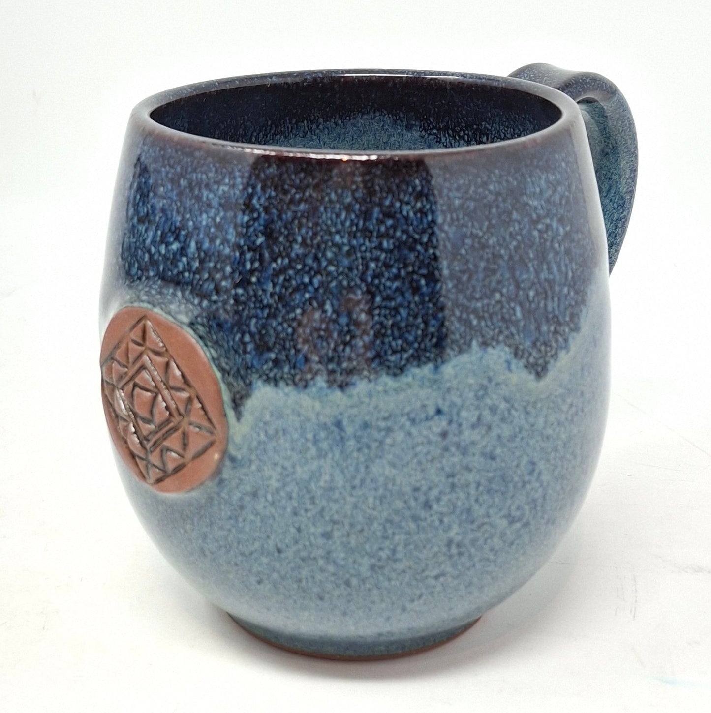 Dark Blue Latte Mug with Springs