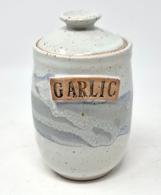 Garlic Pot - "snow" colourway