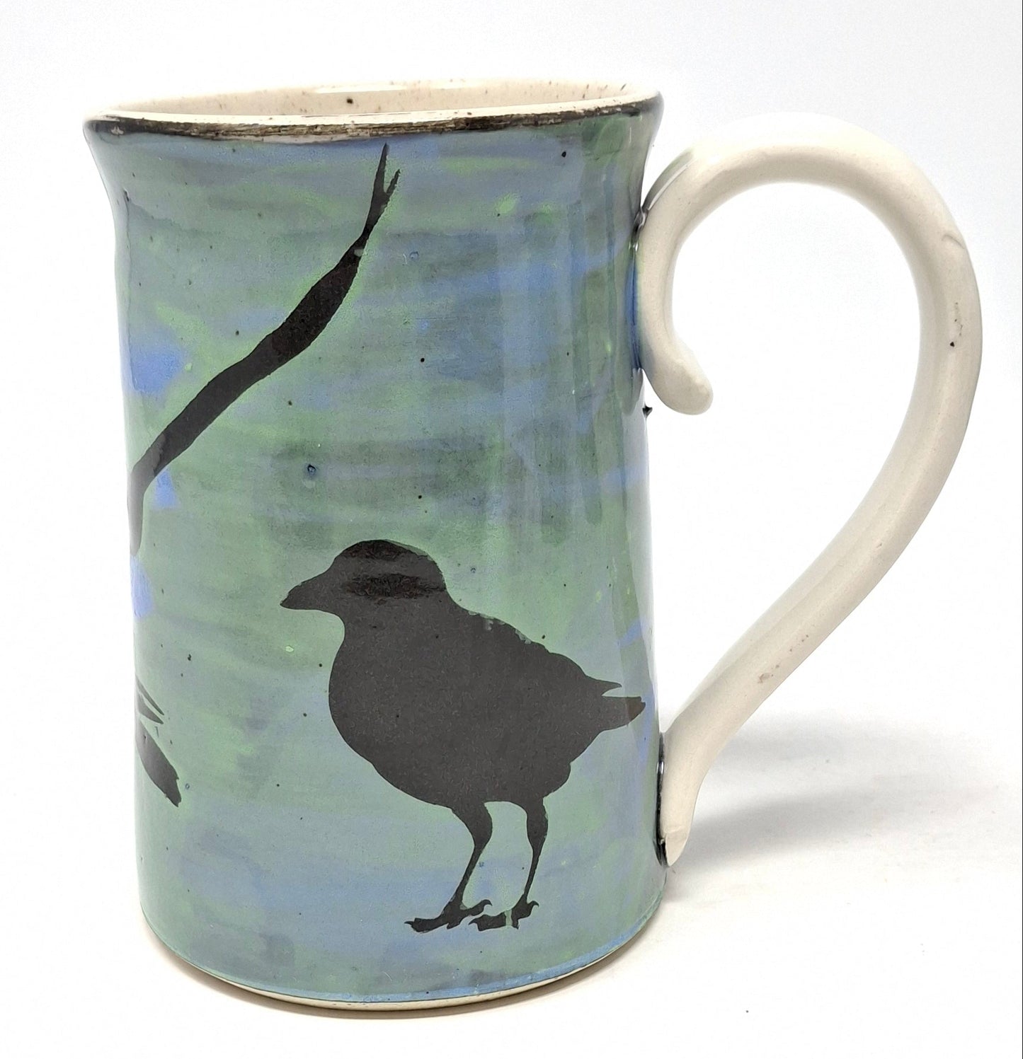 Crow Coffee Mugs - Blue/Green