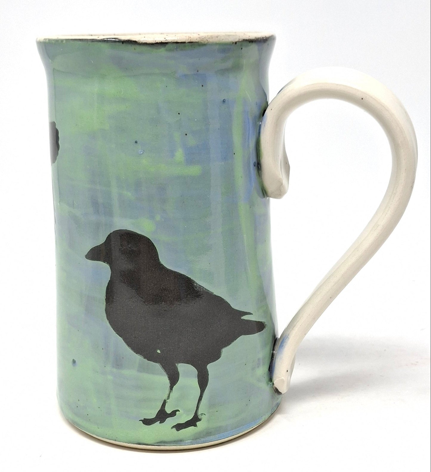 Crow Coffee Mugs - Blue/Green