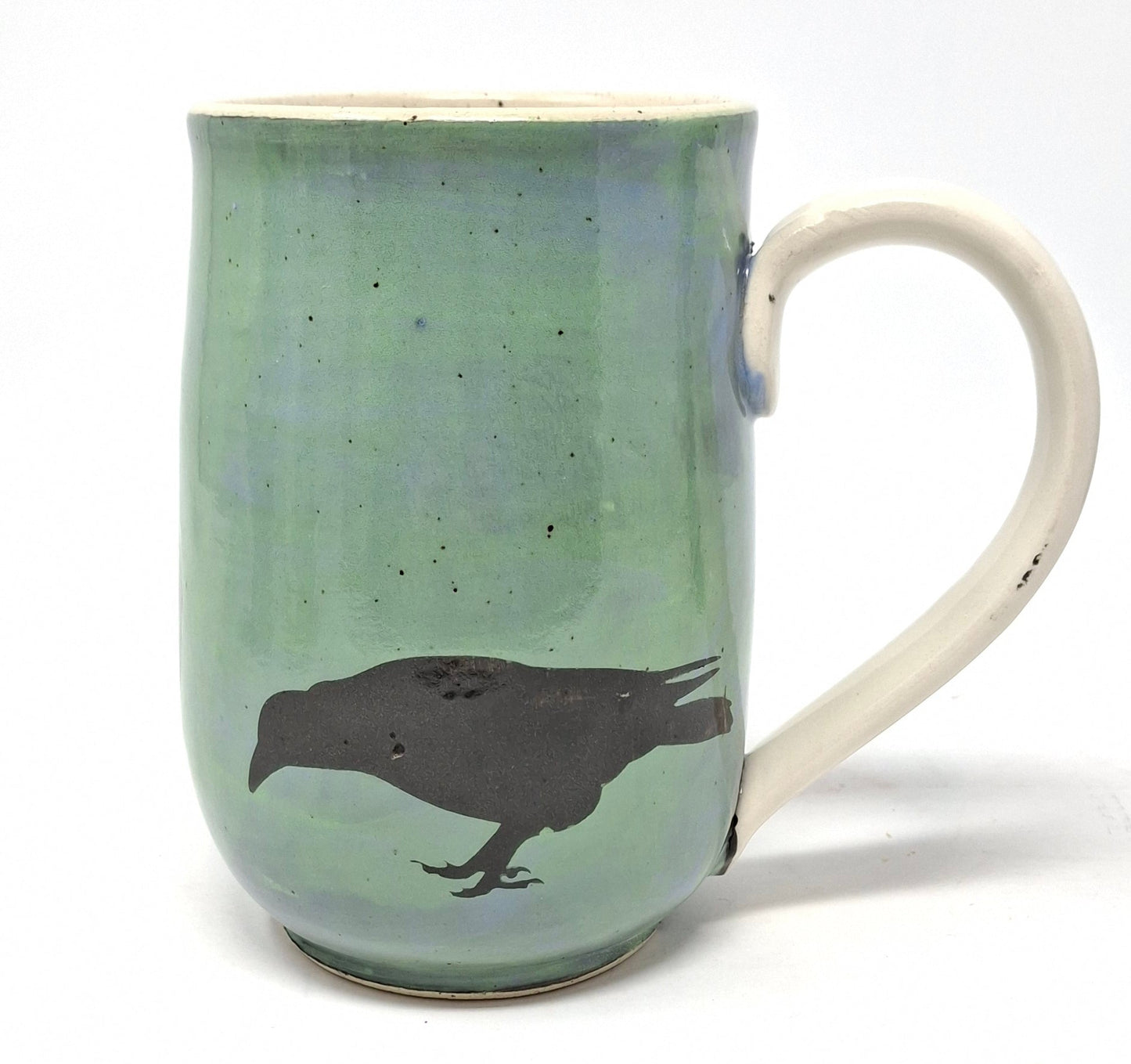 Crow Coffee Mugs - Blue/Green