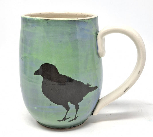 Crow Coffee Mugs - Blue/Green