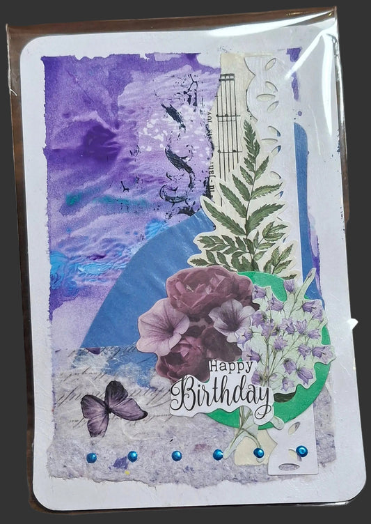 Floral/Butterfly Collage Postcards