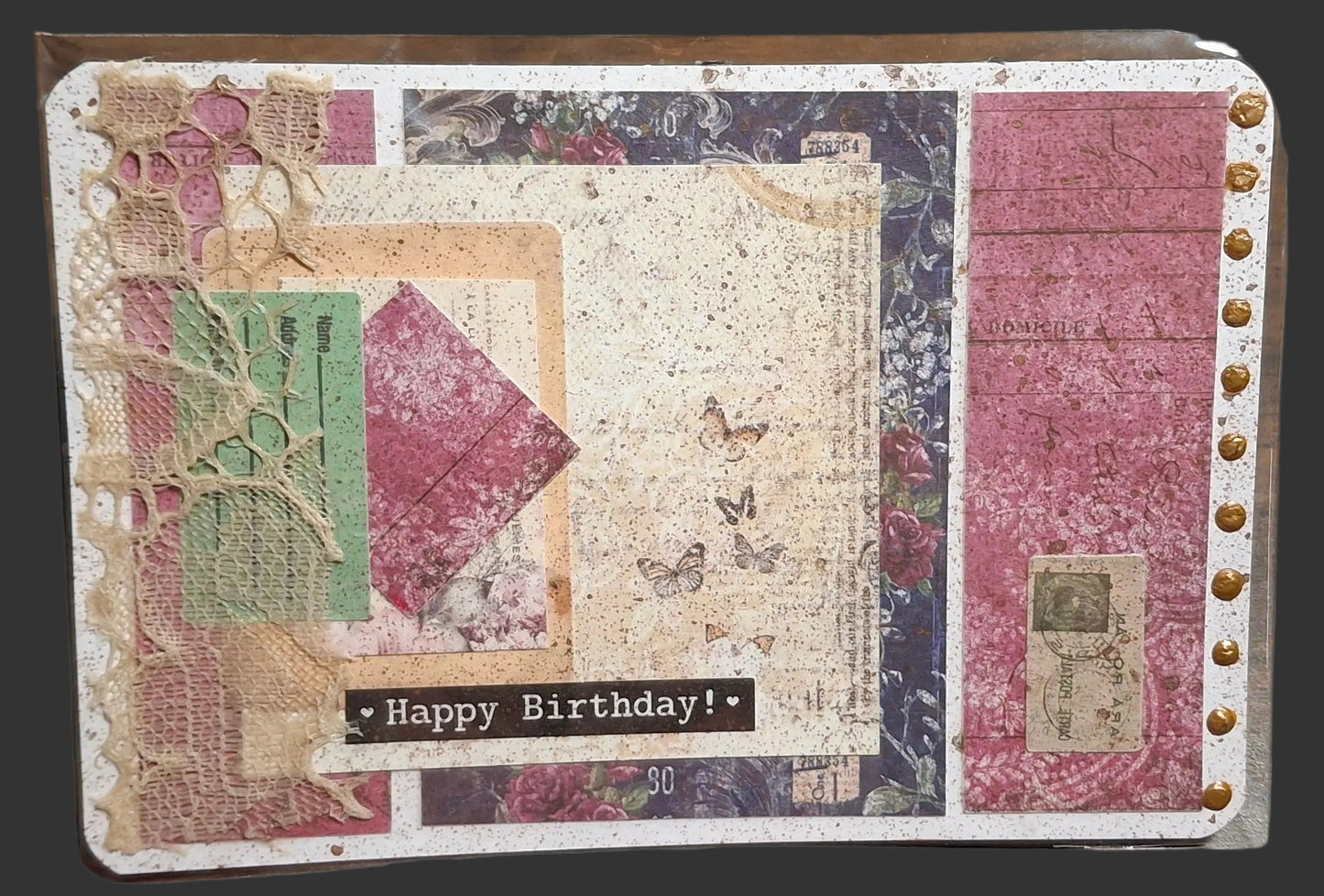 Floral/Butterfly Collage Postcards