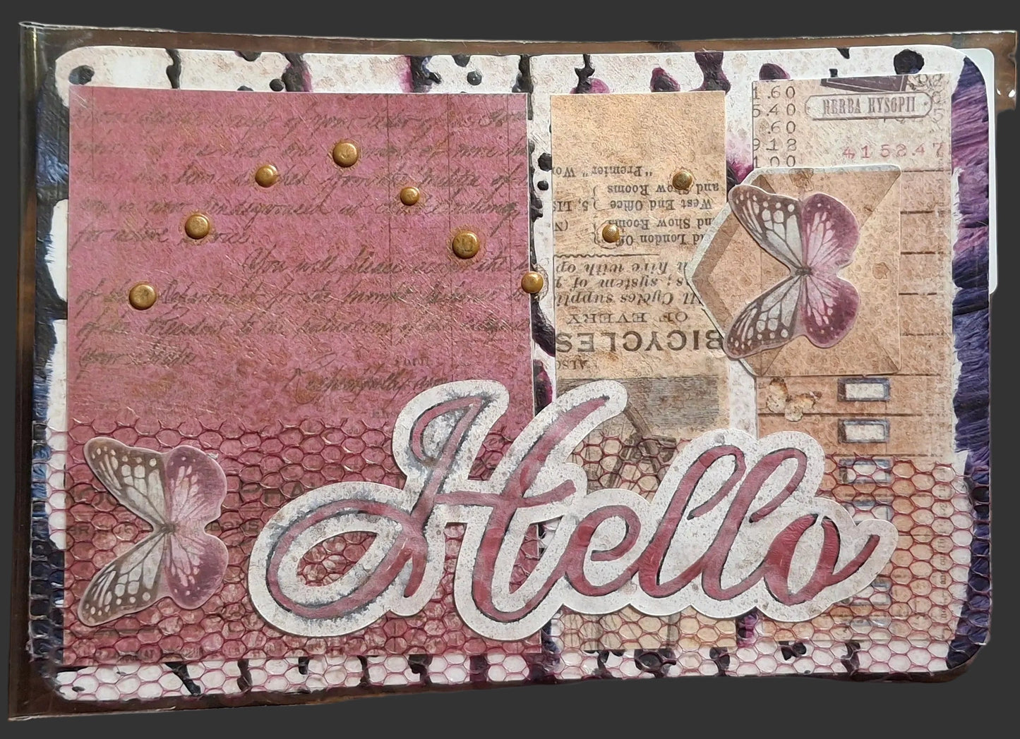 Floral/Butterfly Collage Postcards