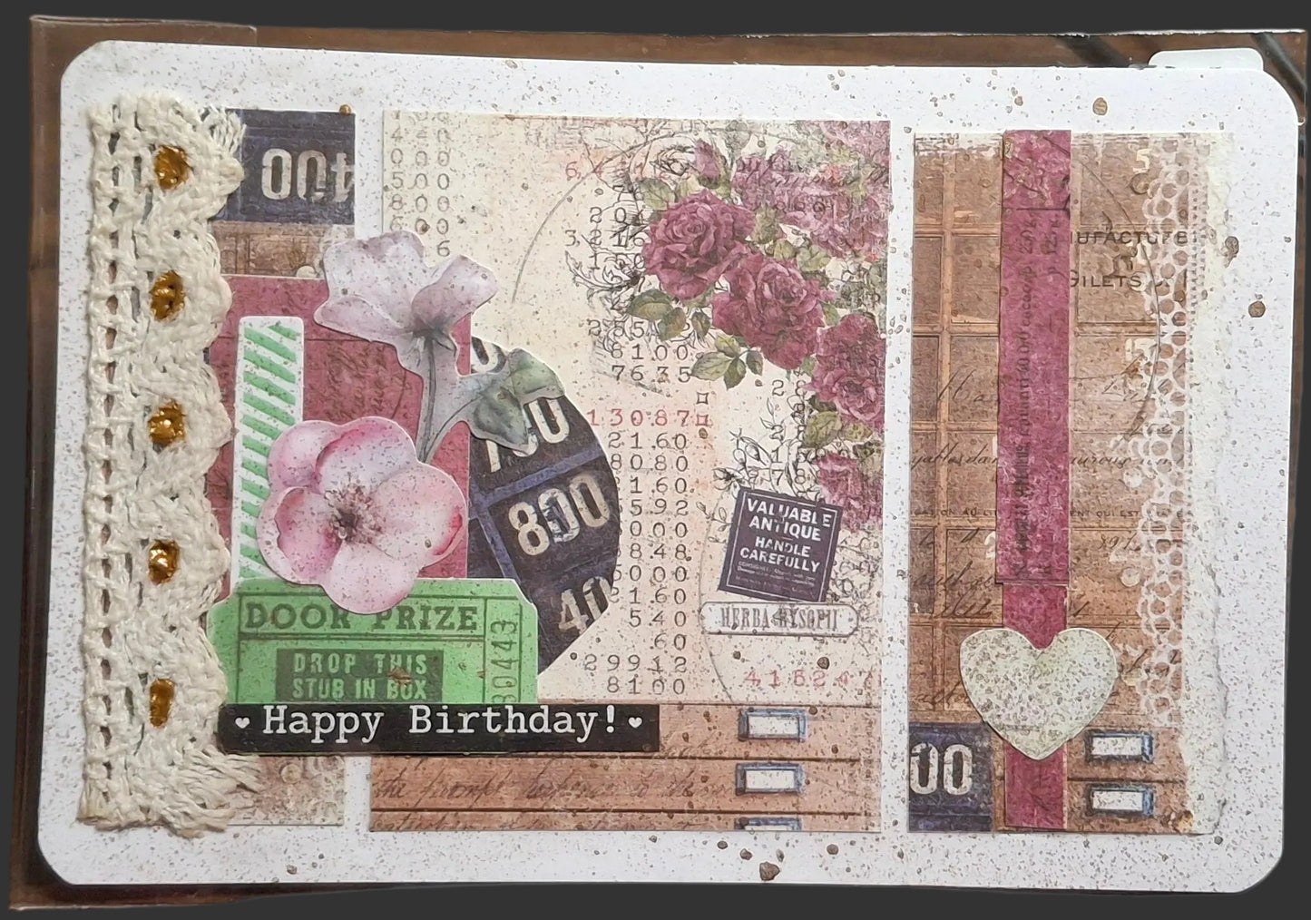 Floral/Butterfly Collage Postcards