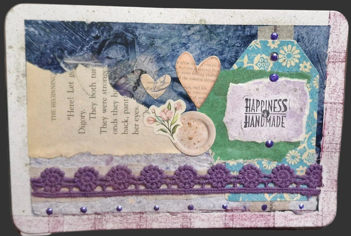 Floral/Butterfly Collage Postcards