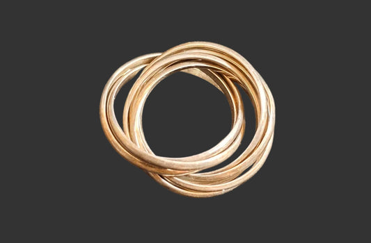 Silver 9 band ring