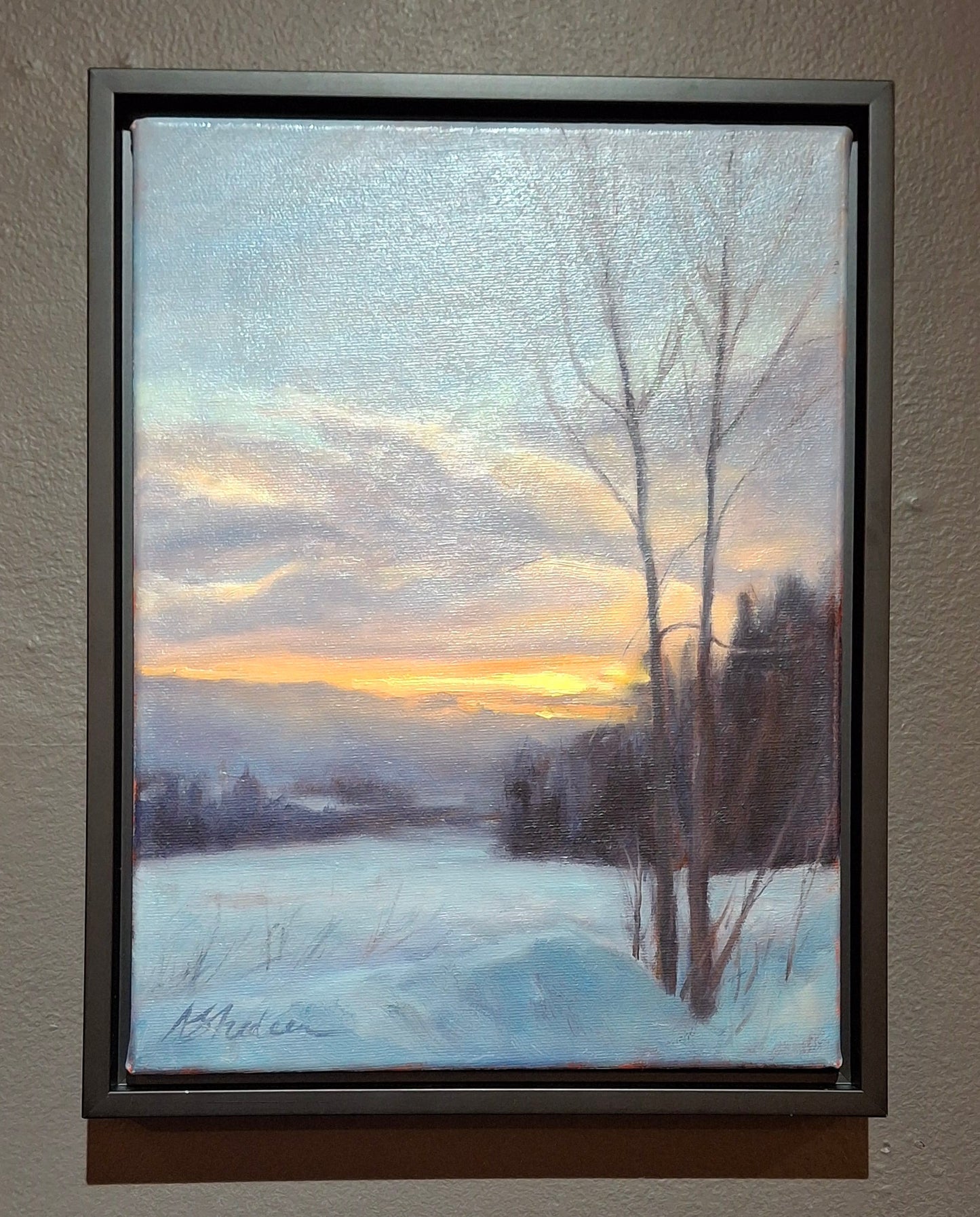February Morning - oil painting on canvas