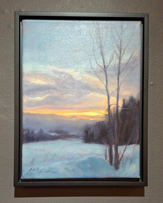 February Morning - oil painting on canvas