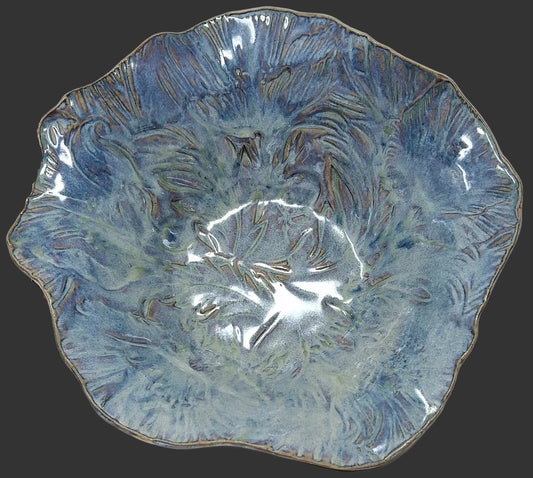 Wavy Blue Bowl