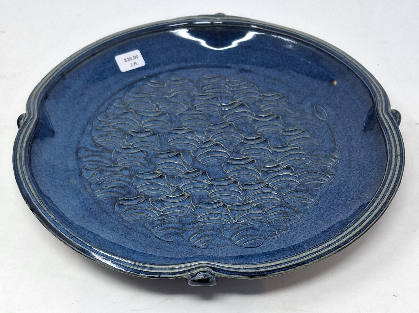 Textured Plate - blue