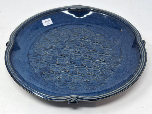 Textured Plate - blue
