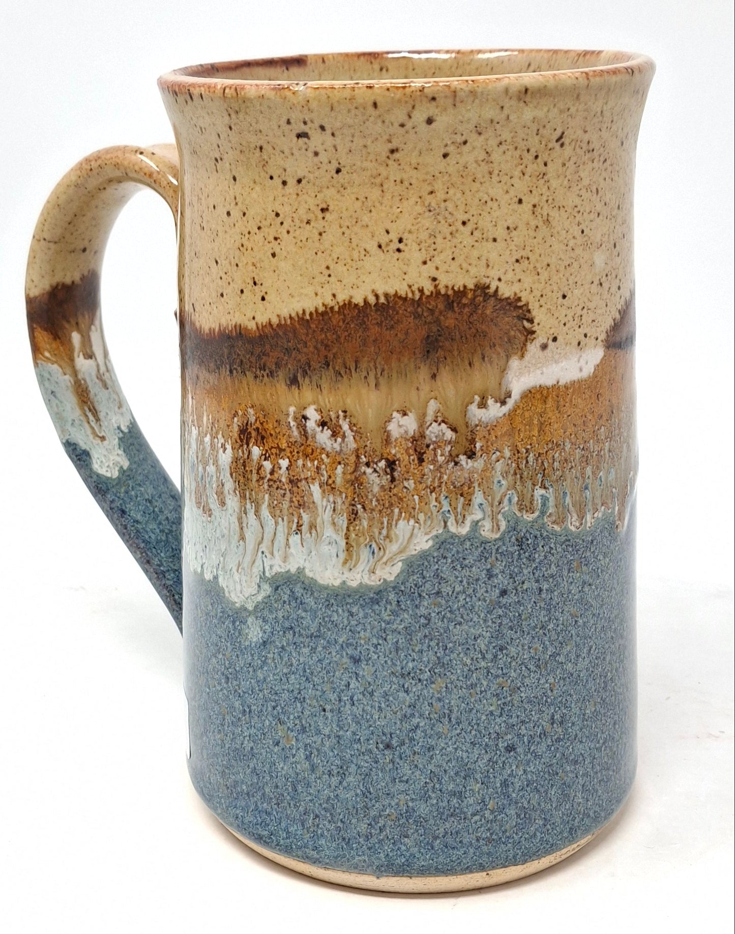Peace Mug - brown and blue