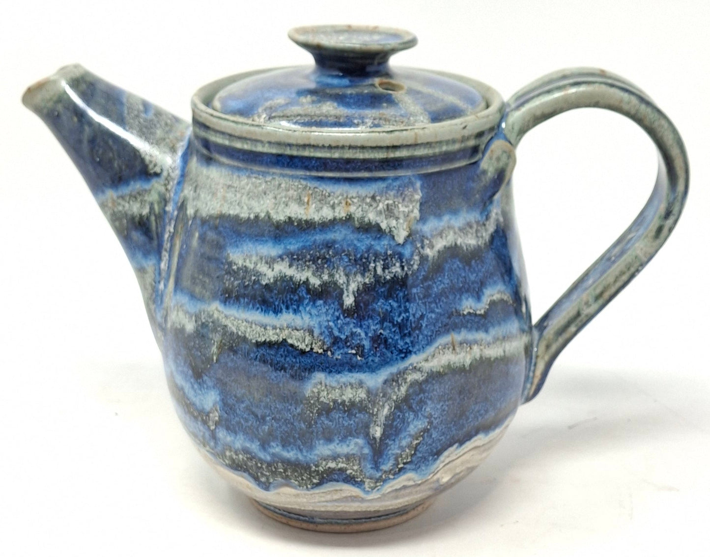 Teapot - Blue on blue