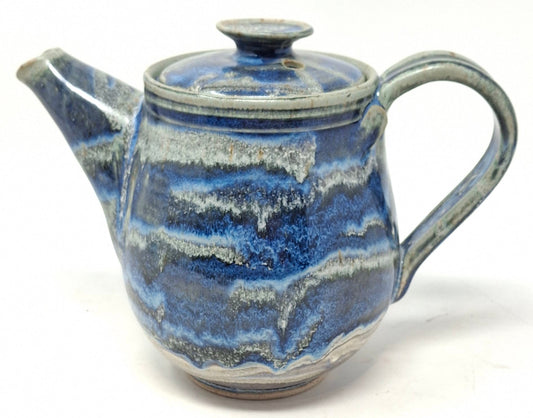 Teapot - Blue on blue