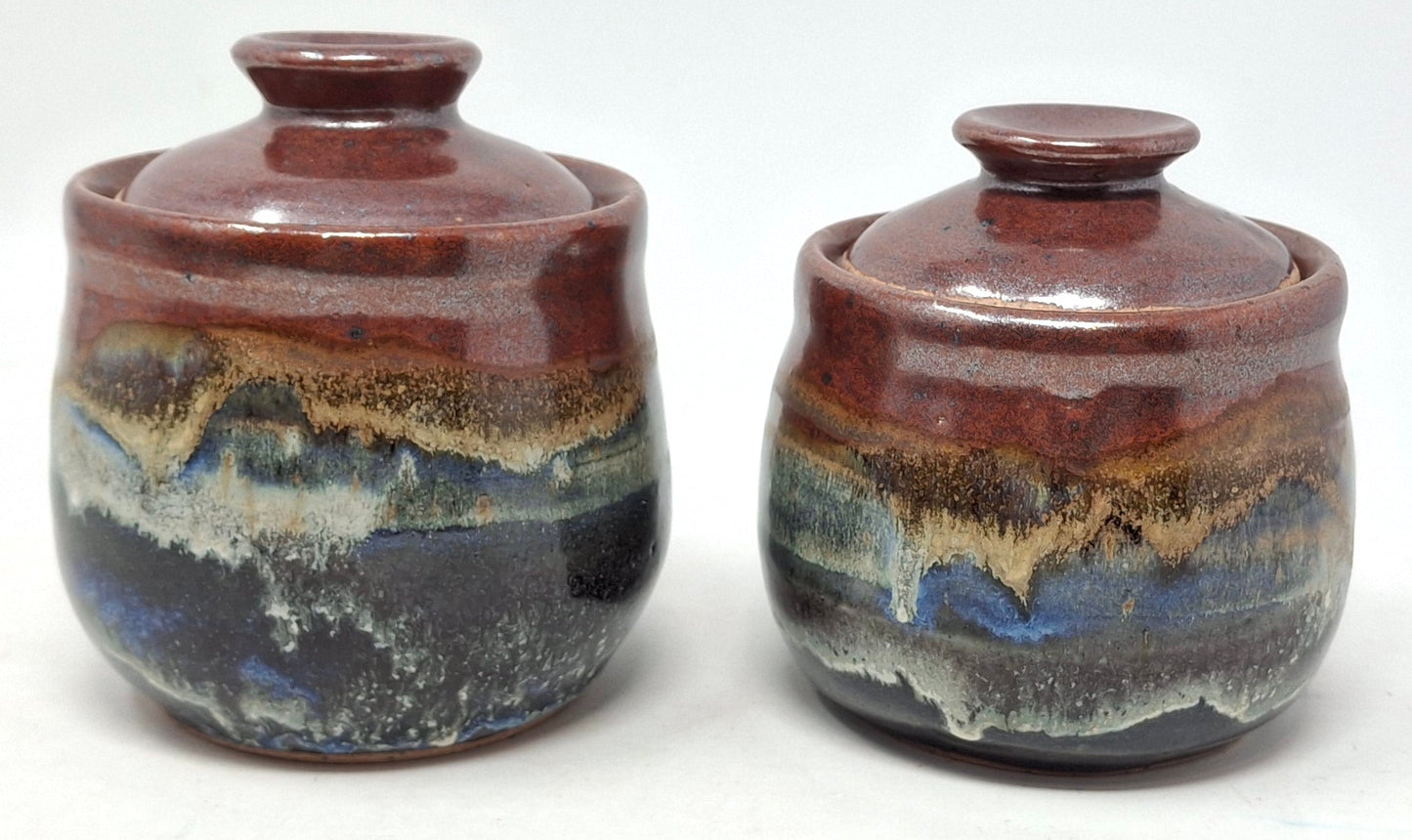 Sugar bowls - Copper/green