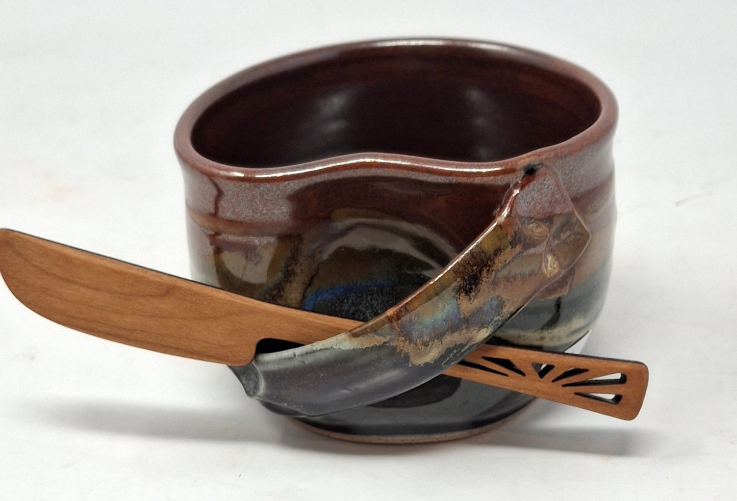 Dip Bowl - copper/green