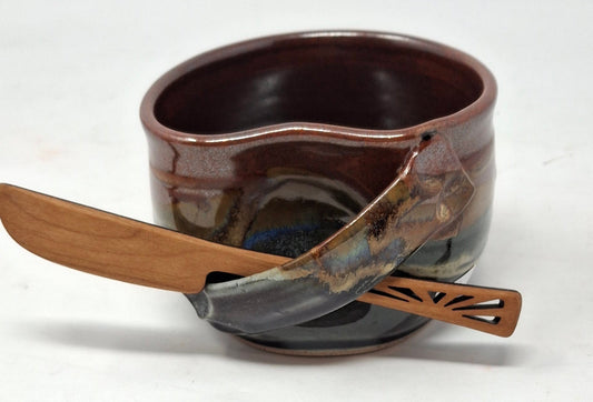 Dip Bowl - copper/green