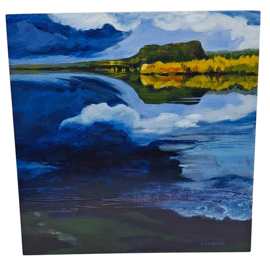 Storm Coming In : Teapot Mountain  - Acrylic