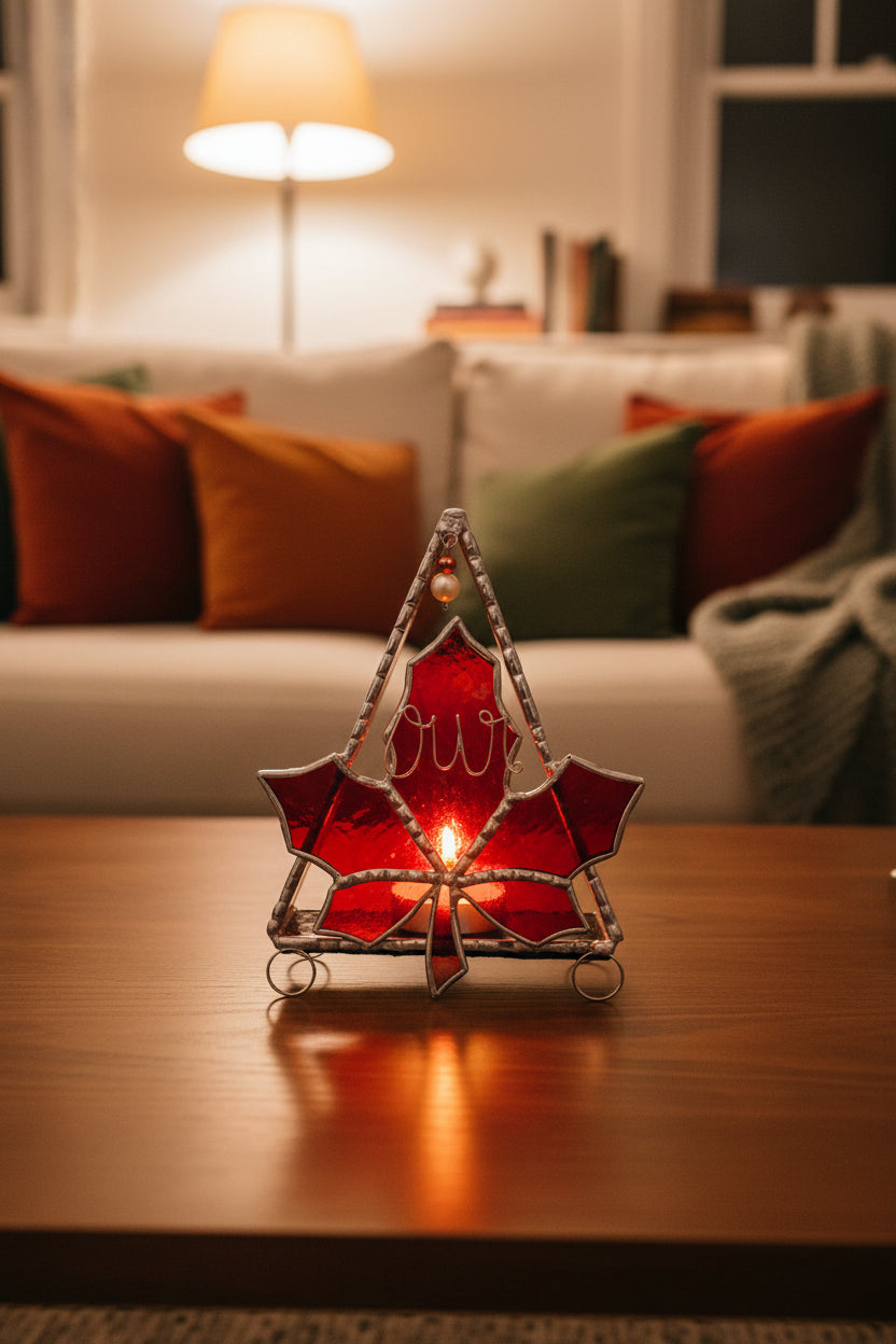 Maple Leaf - Pyramid Tealite