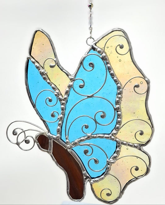 Butterfly - Blue & Amber 5.5"