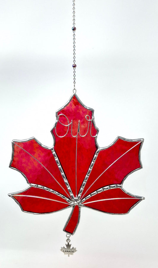 Maple Leaf - 6" Red Irrid